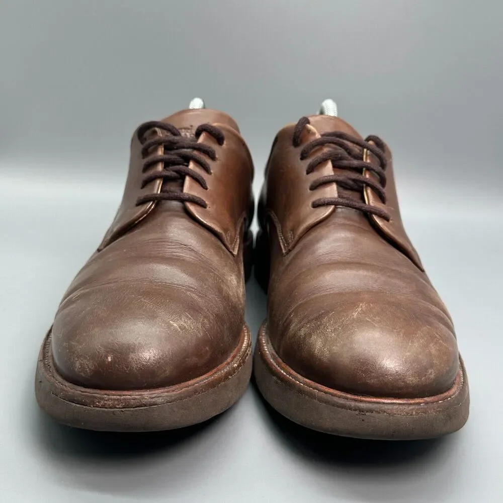 Samuel Hubbard Founders Men's 9 Brown Dress Shoes Lace-Up Low Top Oxford Casual